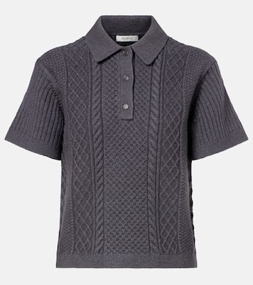 Polo trenzado en mezcla de lana y algodón | JW Anderson