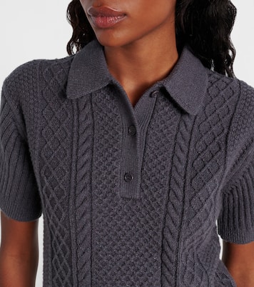 Polo trenzado en mezcla de lana y algodón | JW Anderson