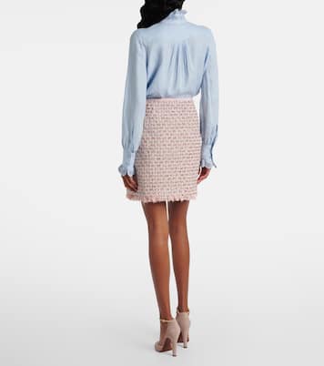 Verzierter Minirock aus Tweed | Valentino