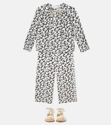 Chemise Biancarosa en coton à fleurs | Bonpoint