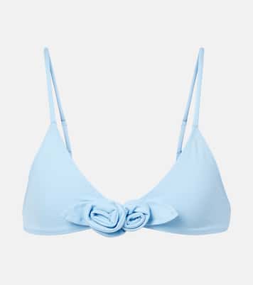 Top bikini con applicazione floreale  | Coperni