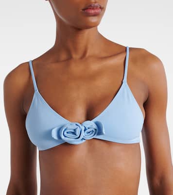 Top bikini con applicazione floreale  | Coperni