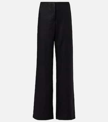 Pantaloni regular Sanne in lino a vita alta | Faithfull