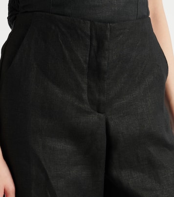 Pantaloni regular Sanne in lino a vita alta | Faithfull