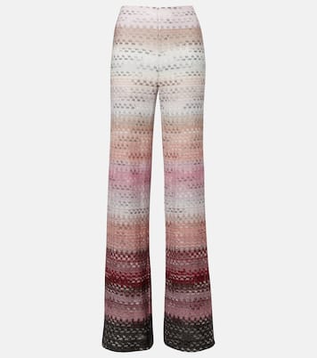 High-rise lamé flared pants | Missoni