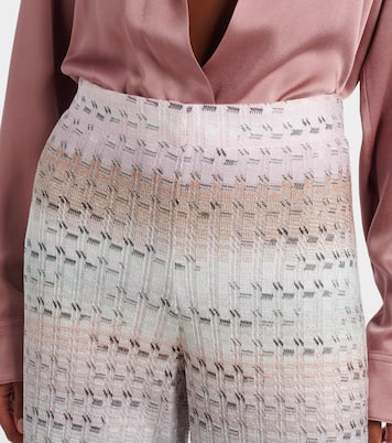 High-rise lamé flared pants | Missoni