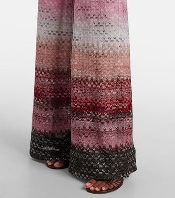 High-rise lamé flared pants | Missoni
