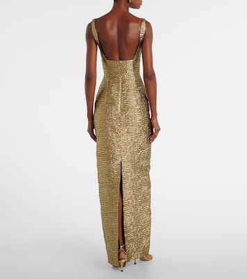 Robe Micheline aus Seersucker | Emilia Wickstead