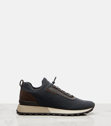Sneakers Runner con suede | Brunello Cucinelli