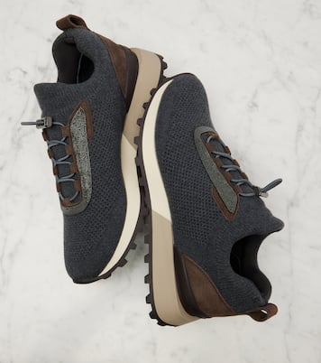 Sneakers Runner con suede | Brunello Cucinelli