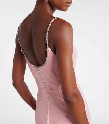 Lena bow-detail sequined gown | Rebecca Vallance