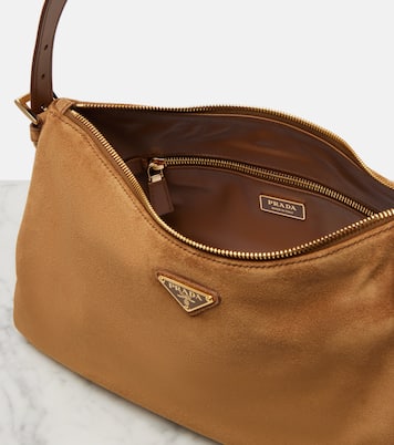 Prada Aimée Medium suede shoulder bag | Prada