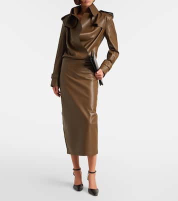 High-rise midi skirt | Norma Kamali