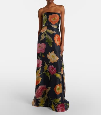 Floral silk gown | Carolina Herrera