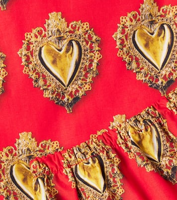 婴幼儿 — 印花棉质府绸连衣裙 | Dolce&Gabbana Kids