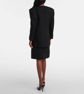 Ribbed-knit wool blazer | Calvin Klein