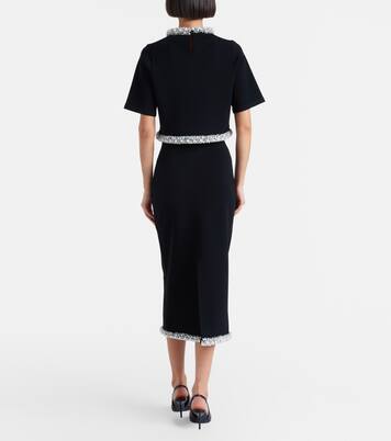 Idina embellished knitted pencil skirt | Simkhai