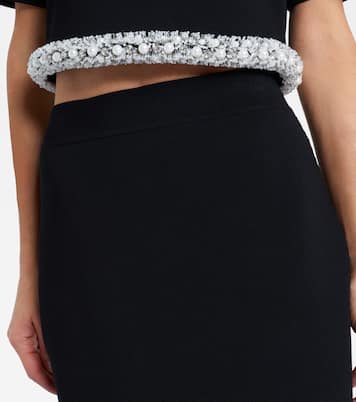 Idina embellished knitted pencil skirt | Simkhai