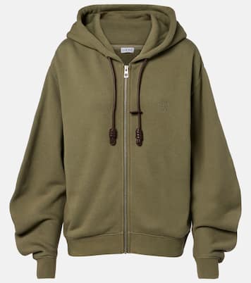Flamenco cotton and cashmere zip-up hoodie | Loewe