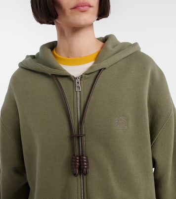 Flamenco cotton and cashmere zip-up hoodie | Loewe