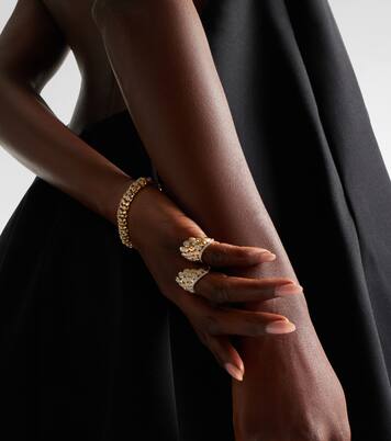 Blossom 14kt gold ring with diamonds | Rainbow K