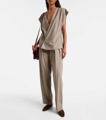 Celia suede slingback flats | Khaite