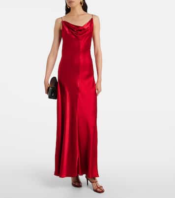 Emi satin maxi dress | Fforme