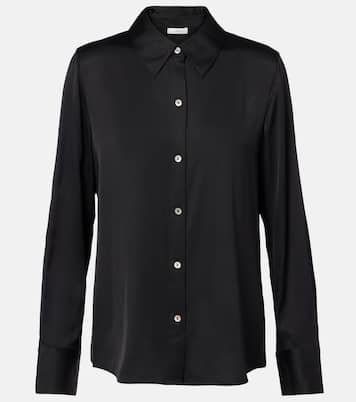 Silk-blend satin shirt | Vince
