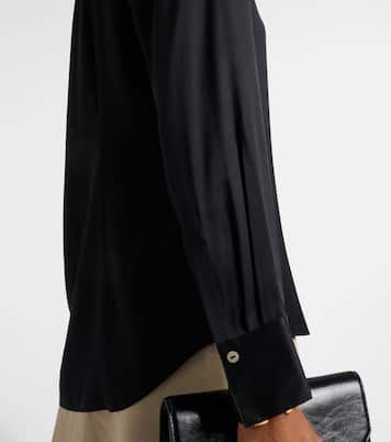 Silk-blend satin shirt | Vince