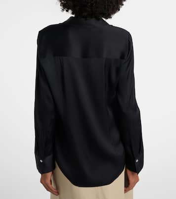 Silk-blend satin shirt | Vince