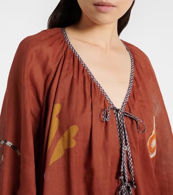 x LRNCE Laurence ramie and cotton maxi dress | Alémais