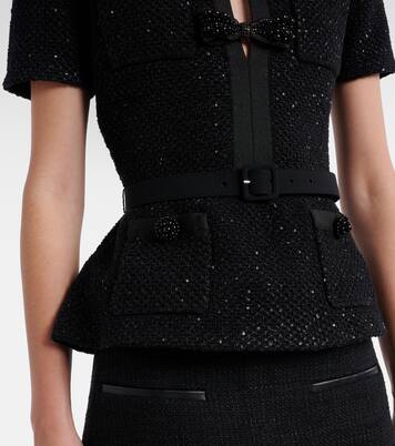 Sequined knitted top | Self-Portrait