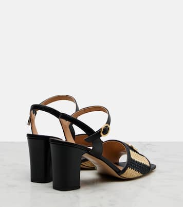 VLogo crochet leather sandals | Valentino Garavani