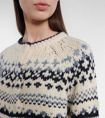 Tovah Fair Isle wool-blend cardigan  | Velvet