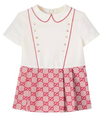 Baby GG Canvas pleated dress | Gucci Kids