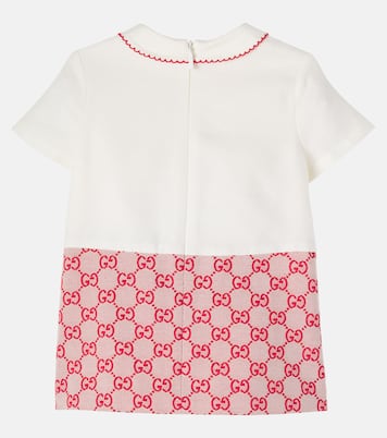 Baby GG Canvas pleated dress | Gucci Kids
