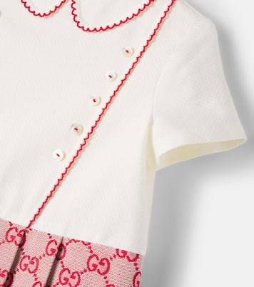 Baby GG Canvas pleated dress | Gucci Kids