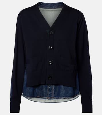 Cotton-blend cardigan | Sacai