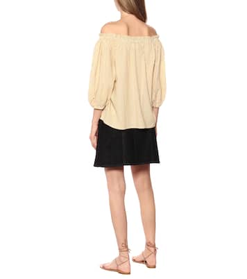 Top Briella en mezcla de algodón | Velvet