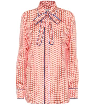 Blusa a stampa in seta | Valentino