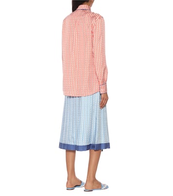Blusa a stampa in seta | Valentino