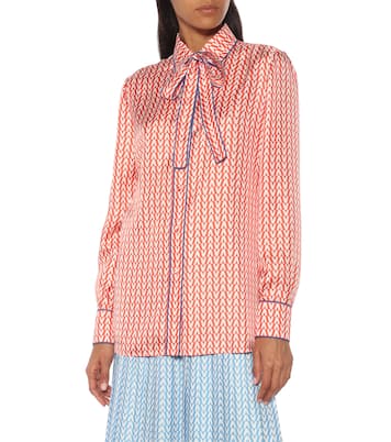 Blusa a stampa in seta | Valentino