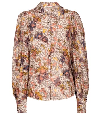 Blusa Circe a stampa in misto cotone | Ulla Johnson