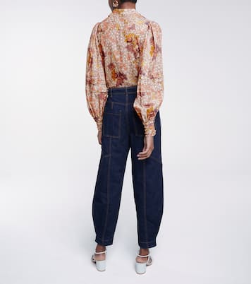 Blusa Circe a stampa in misto cotone | Ulla Johnson
