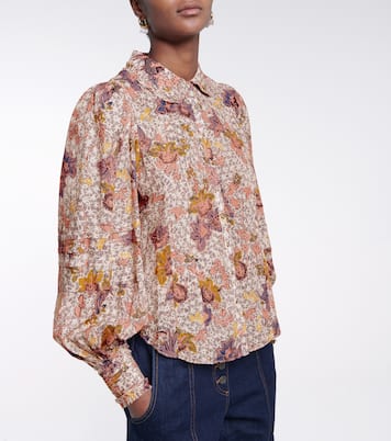 Blusa Circe a stampa in misto cotone | Ulla Johnson