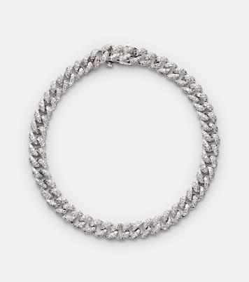 Pulsera Mini de oro blanco de 18 ct con diamantes | Shay Jewelry