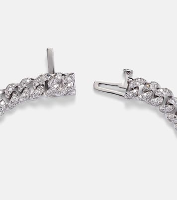 Pulsera Mini de oro blanco de 18 ct con diamantes | Shay Jewelry