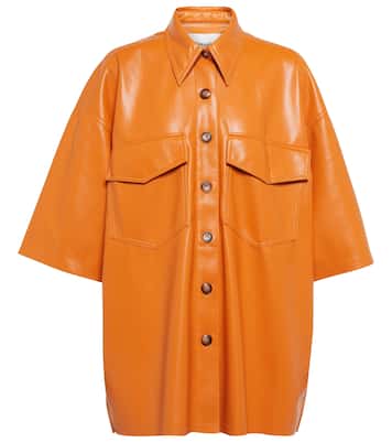 Camisa Roque de piel sintética | Nanushka