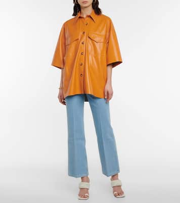 Camisa Roque de piel sintética | Nanushka