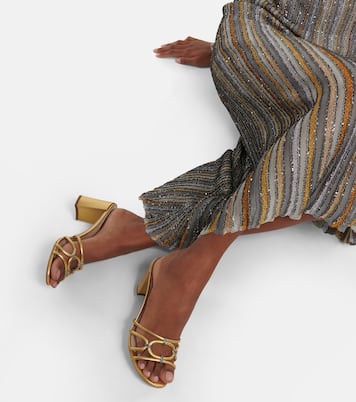 Verzierte Sandalen Clippy aus Leder | Rene Caovilla